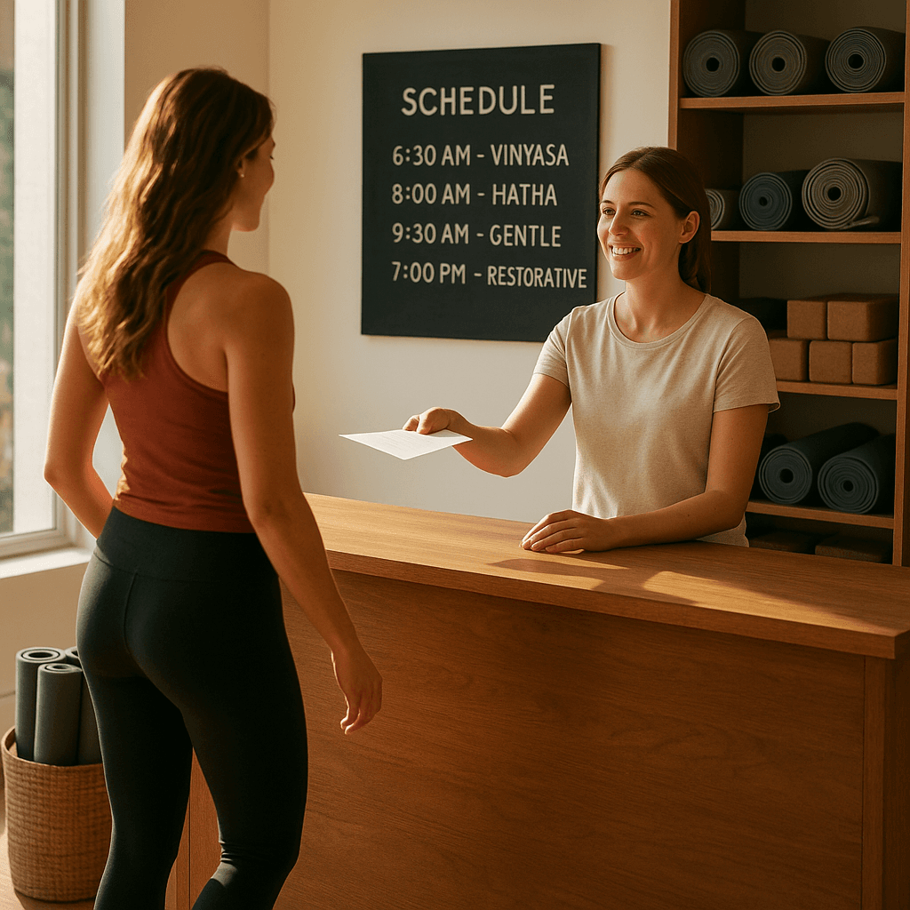AI Answering Service for Yoga Studios
