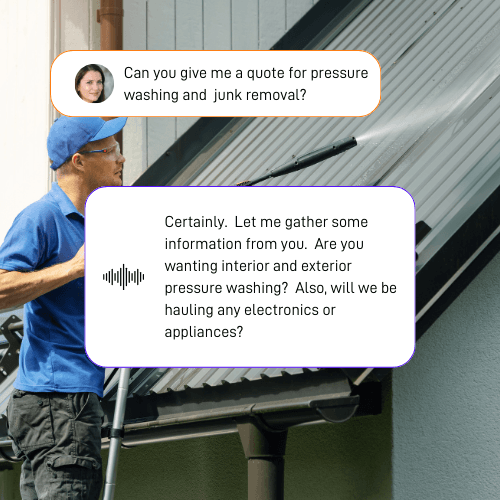 AI Answering Service for Contractors Collecting Information