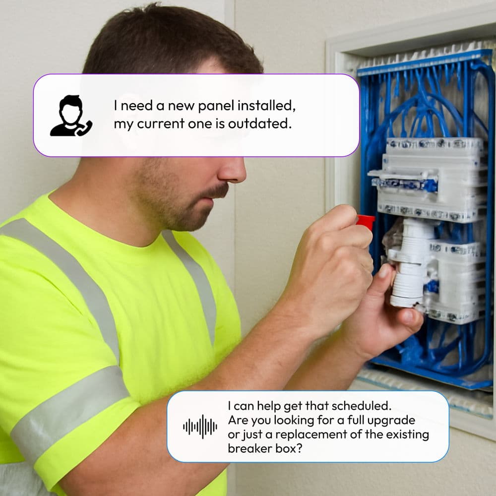 AI Answering Service for Electricians Message Accuracy