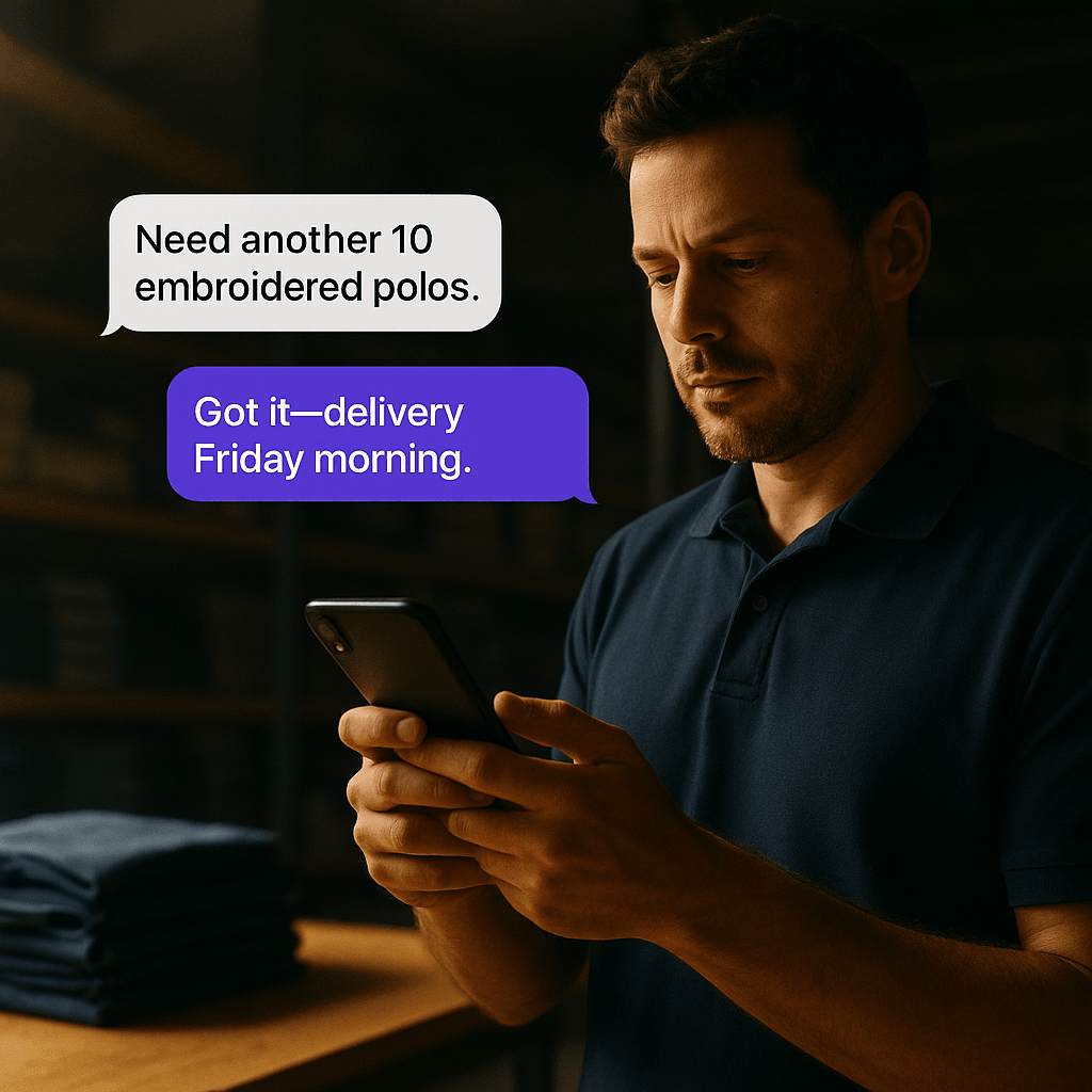 AI receptionist for uniform supply companies