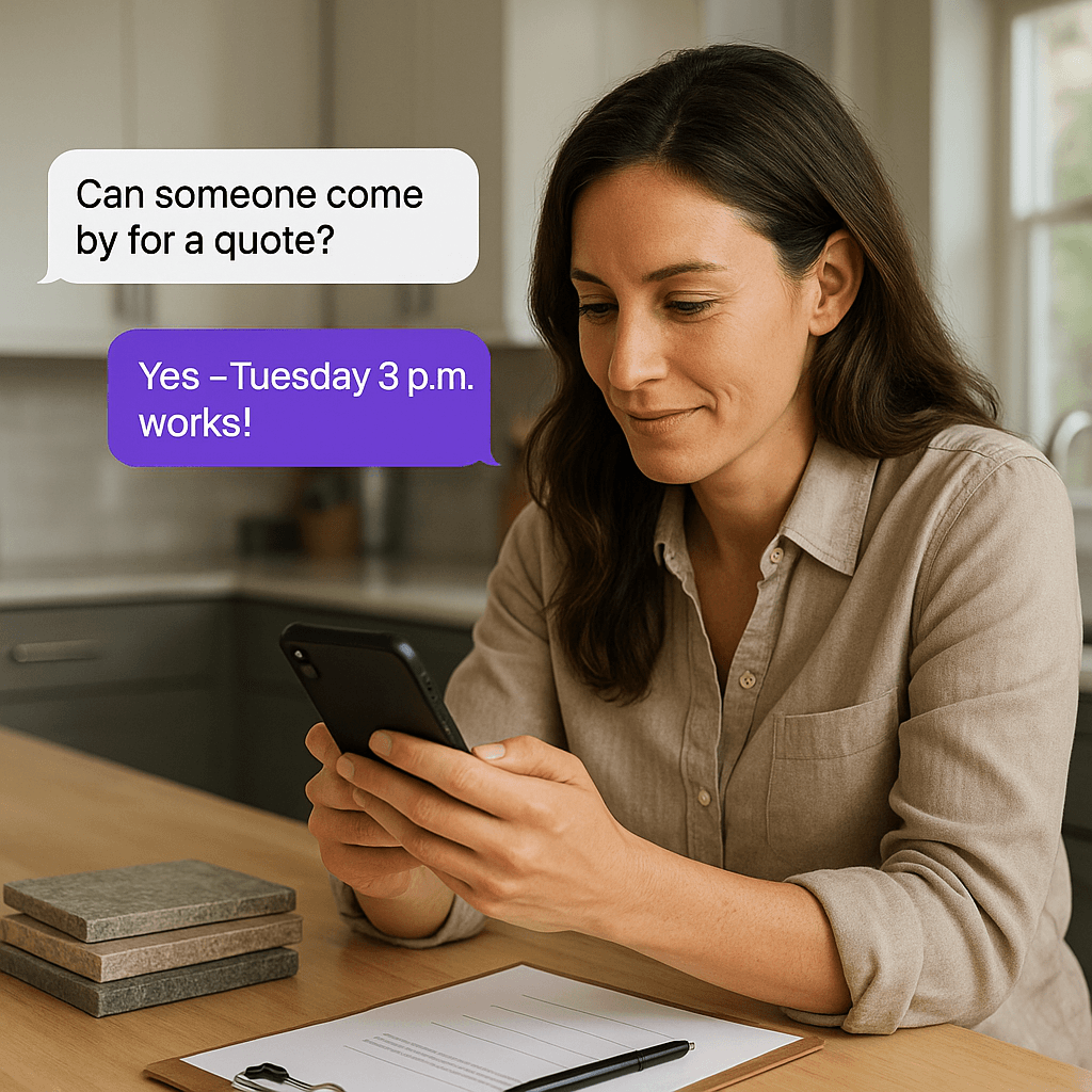 AI receptionist for kitchen remodeling businesses