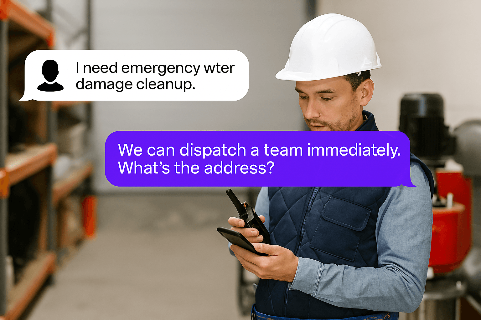 AI Receptionist For Emergency Restoration