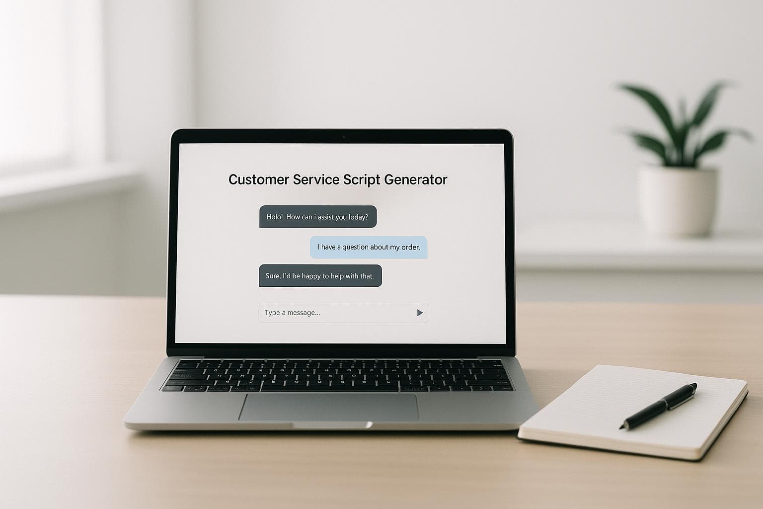 Customer Service Script Generator