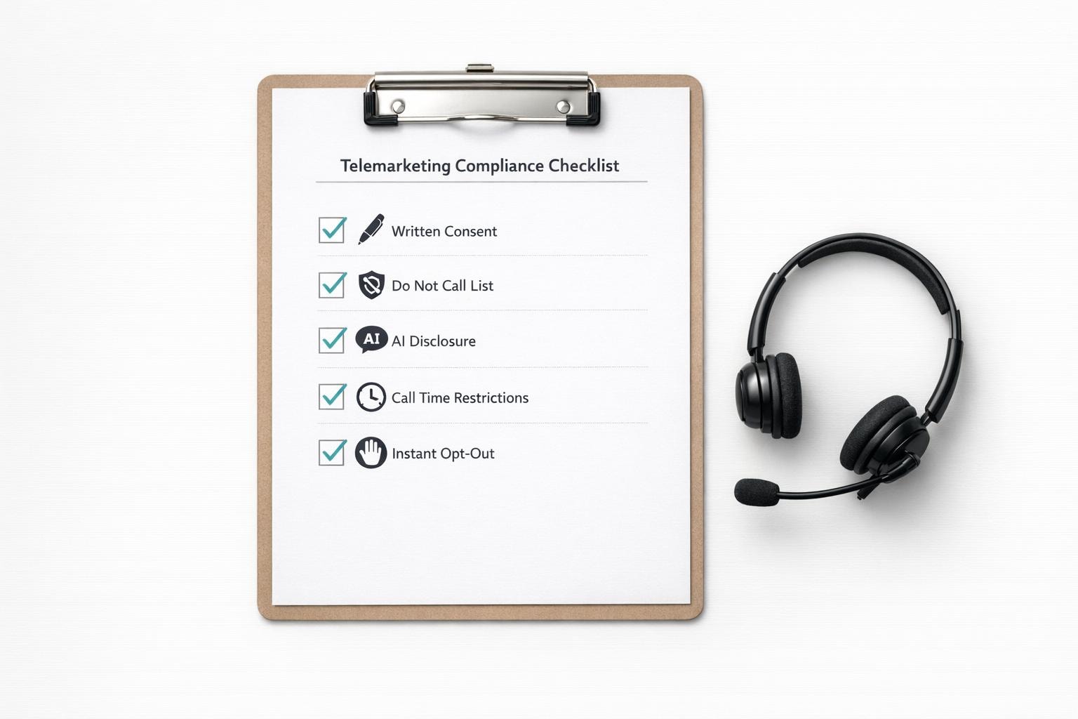 Telemarketing Compliance Checklist for AI Systems