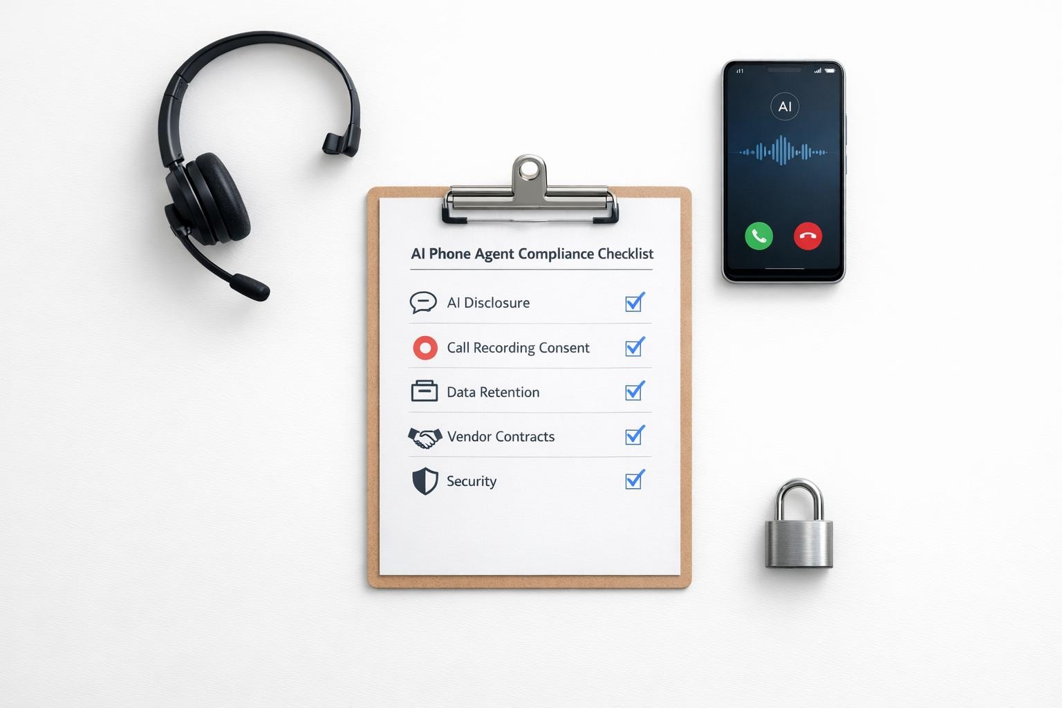 Checklist for AI Phone Agent Compliance