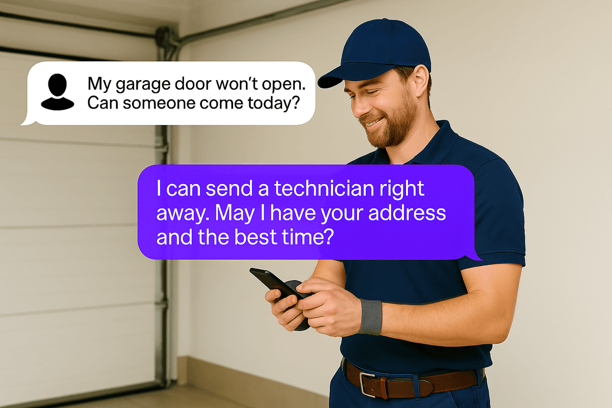 AI Receptionist For Garage Door Repair