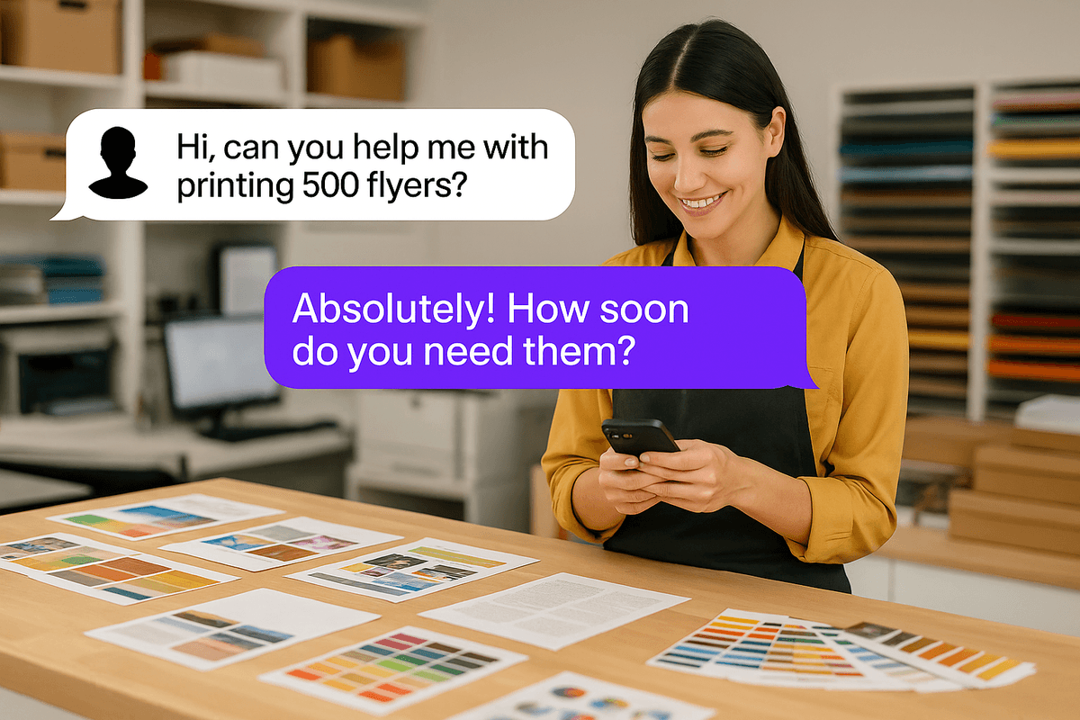 AI Receptionist For Print Shops