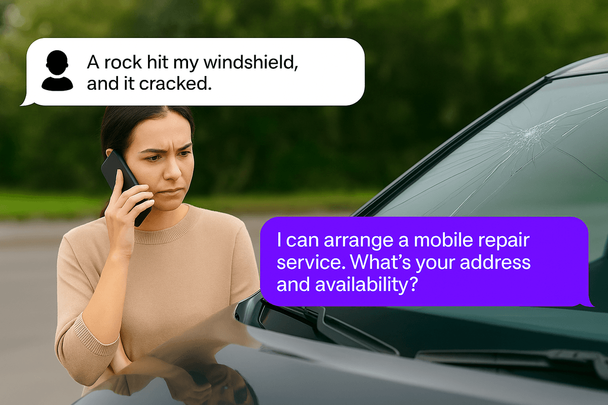 AI Receptionist For Glass Repair