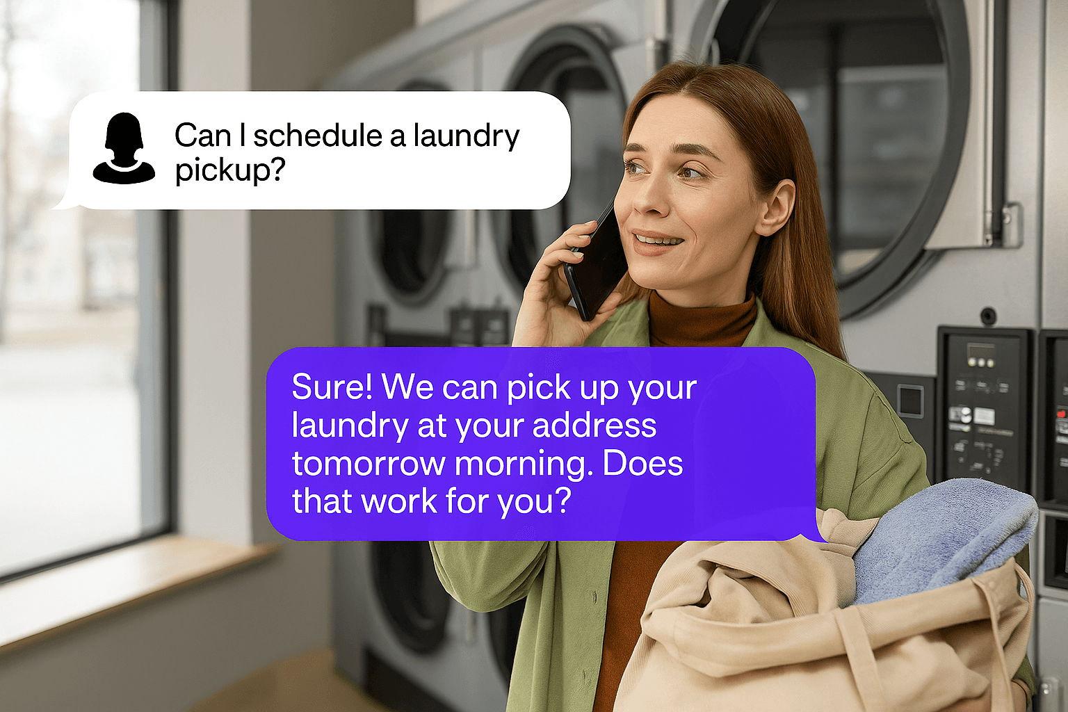 AI Receptionist For Laundry Services